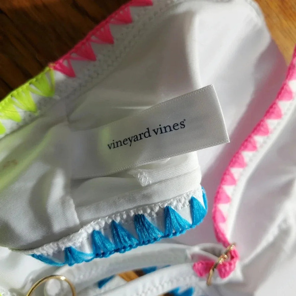 💚 5 For $25 VINEYARD VINES Coverstich Bikin Two Piece Swimsuit Size Medi - Picture 4 of 7